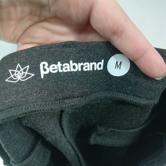 Betabrand Skinny Leggings Pull On Stretch Pants Size M Gray Yoga Comfort Tapered - Picture 2 of 10